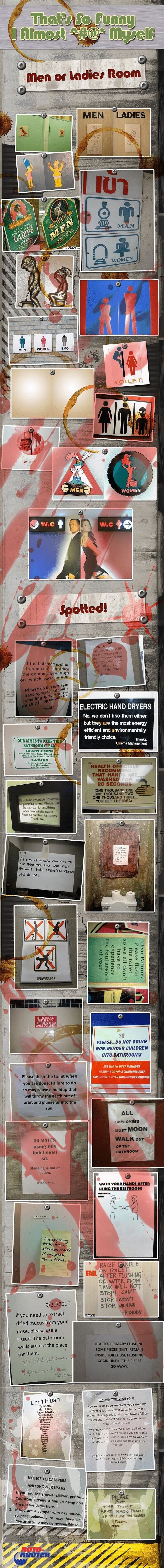 funny bathroom signs